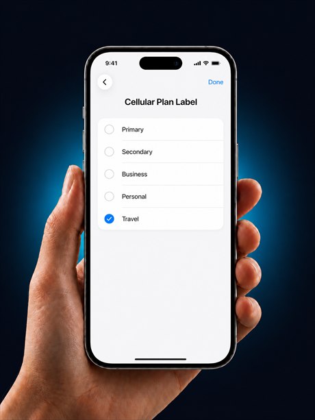 Label your cellular line on iPhone